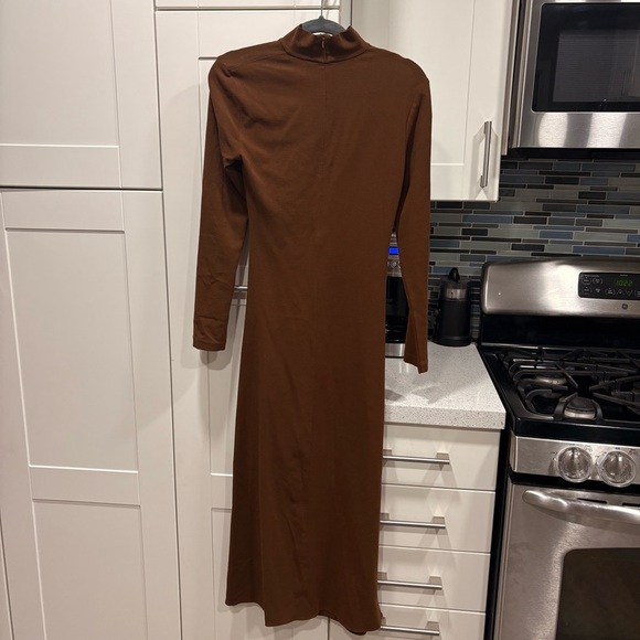 Zara draped knit long sleeve midi dress - Picture 12 of 12